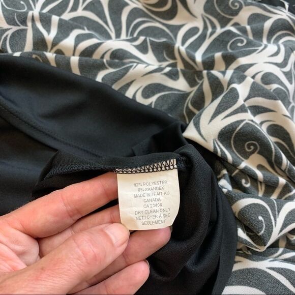 A.X.L. black and white sleeveless dress Sz L - Picture 6 of 9